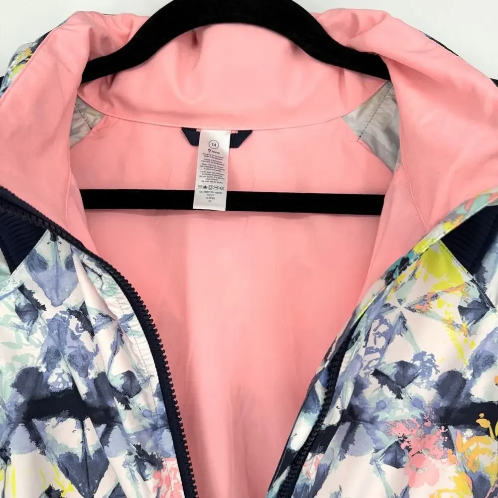 Ivivva by Lululemon Girl's Your Pursuit Jacket Windbreaker‎ Shibori Size 14